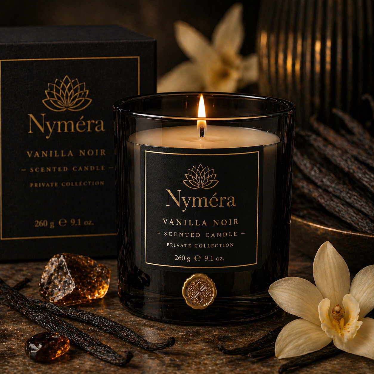 Nymera Vanilla Noir Scented Candle